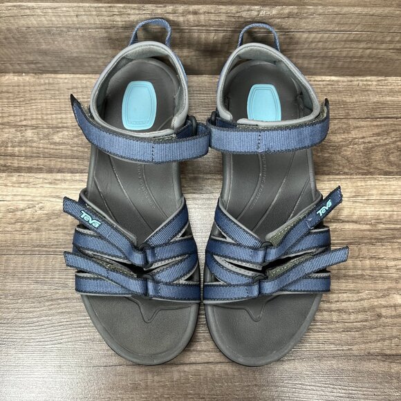 Teva Tirra Gray Blue Womens US Size 7.5 EUR 38.5 4266 Sandals - Picture 8 of 10